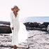 Women's Rayon Lace Cover up Tunic Long Maxi Dress #White #